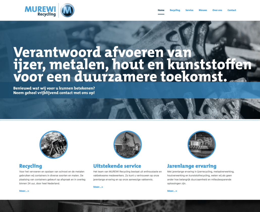Murewi Recycling homepage site